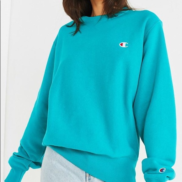 Champion Tops - Teal Champion Pullover size Small